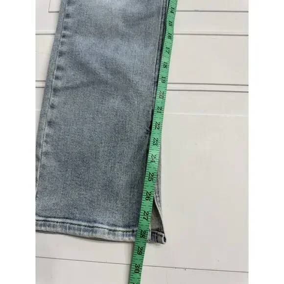 Judy Blue Jeans Womens Distressed 5/27 Blue Straight Stretch Medium Wash Denim - Picture 3 of 7